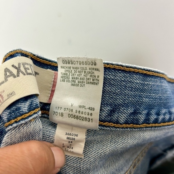 VINTAGE LEVI’S 550 90s Y2K Men’s RELAXED FIT DENIM JEANS RED TAB SIZE 34X32 - Picture 11 of 12